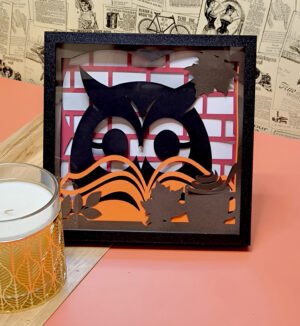 Tableau papercut - Automne Cosy