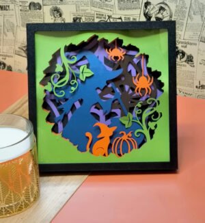 Tableau papercut - Secrets de Sorcière