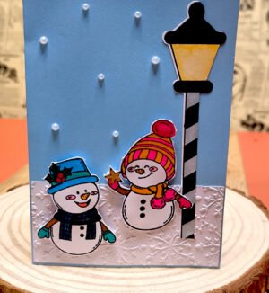 Carte A6 Amitié Enneigée