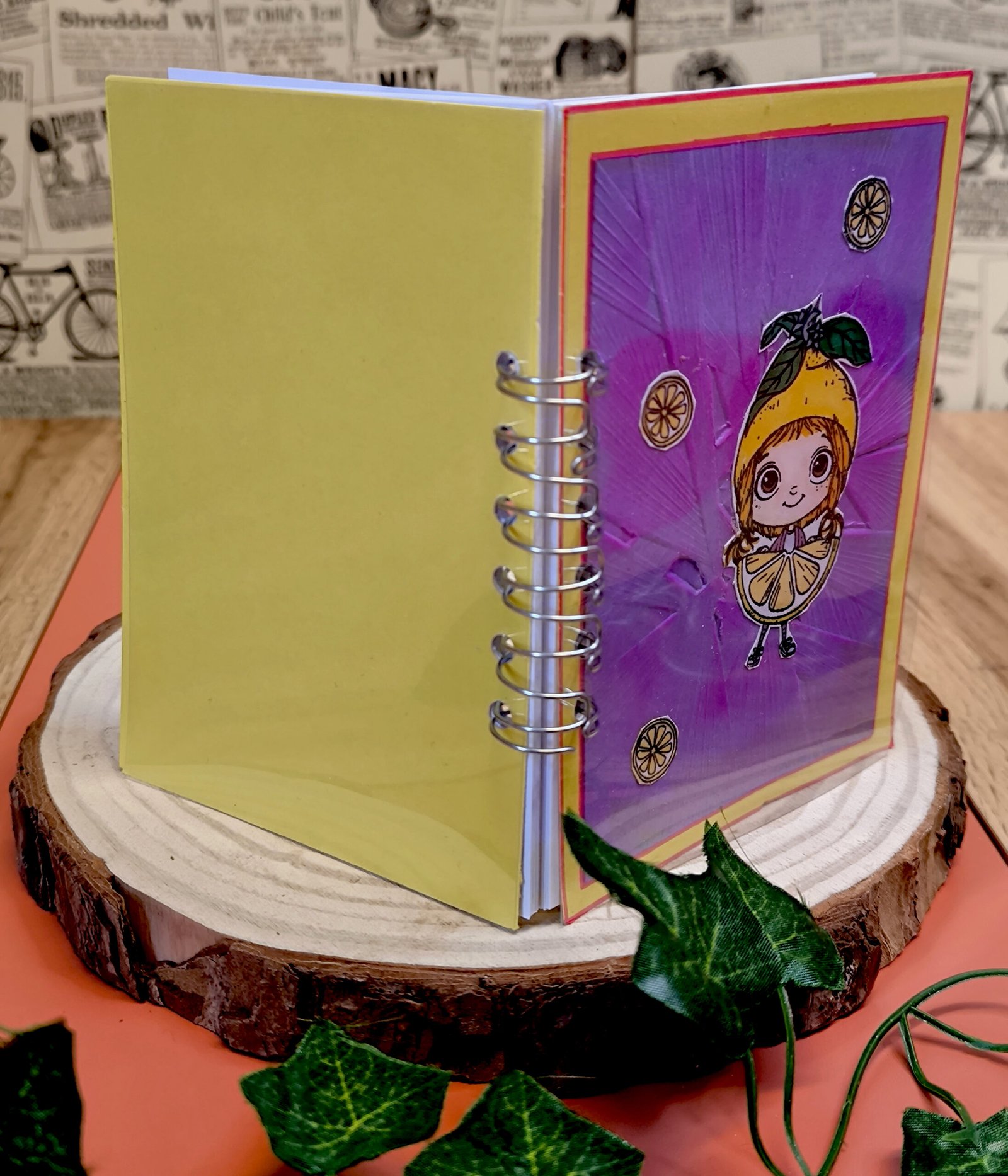 Carnet à anneaux Miss Citron 1