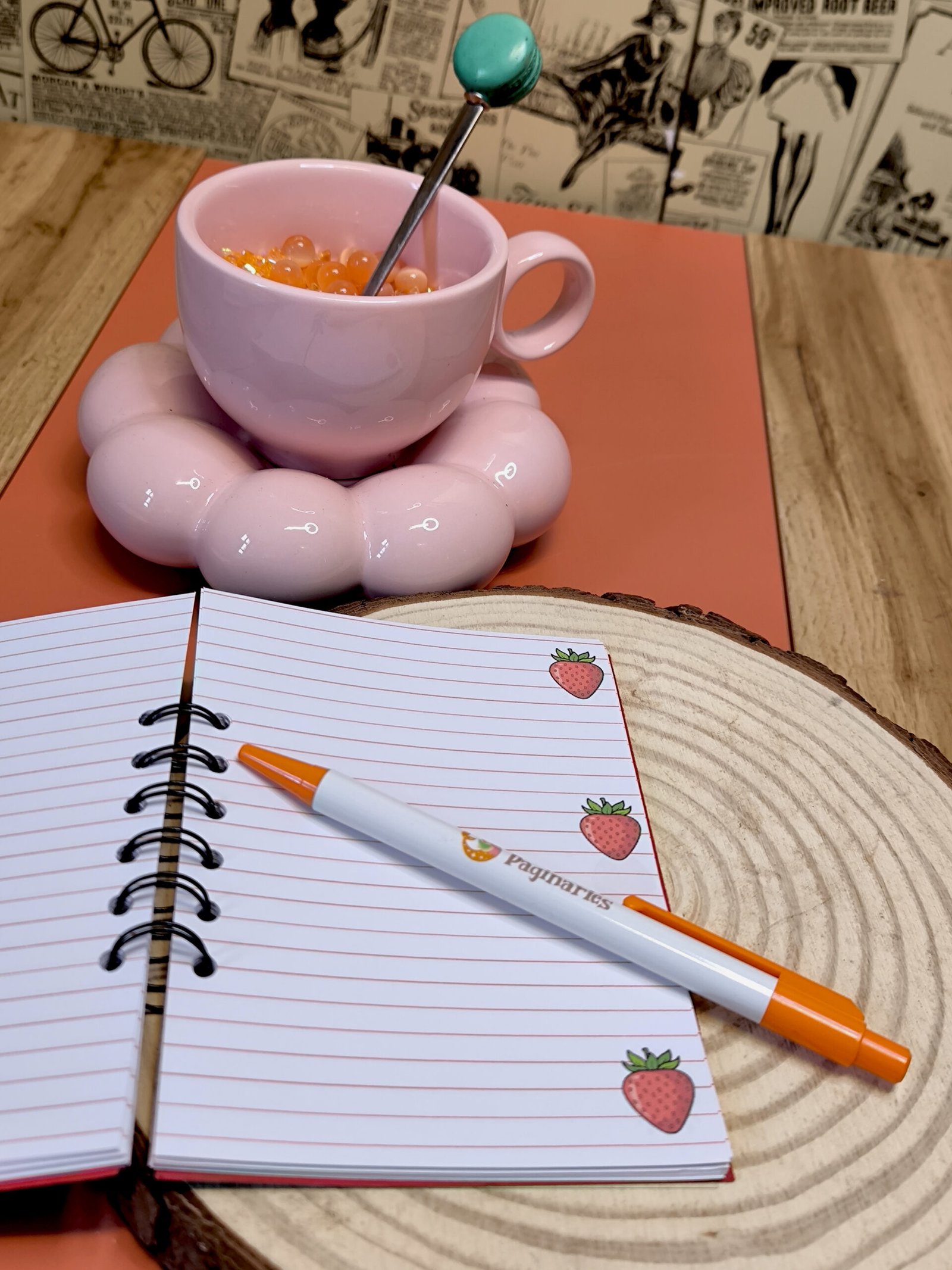 Carnet à anneaux Miss Fraise 2