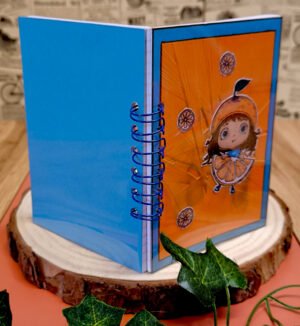 Petit carnet à anneaux A6 - Miss Orange