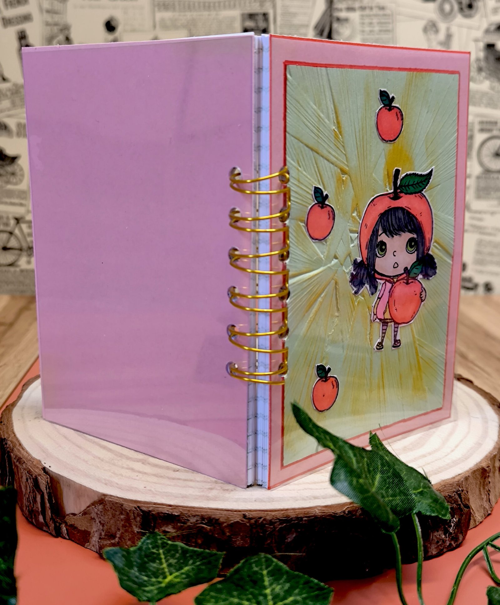 Carnet à anneaux Miss Pomme 1