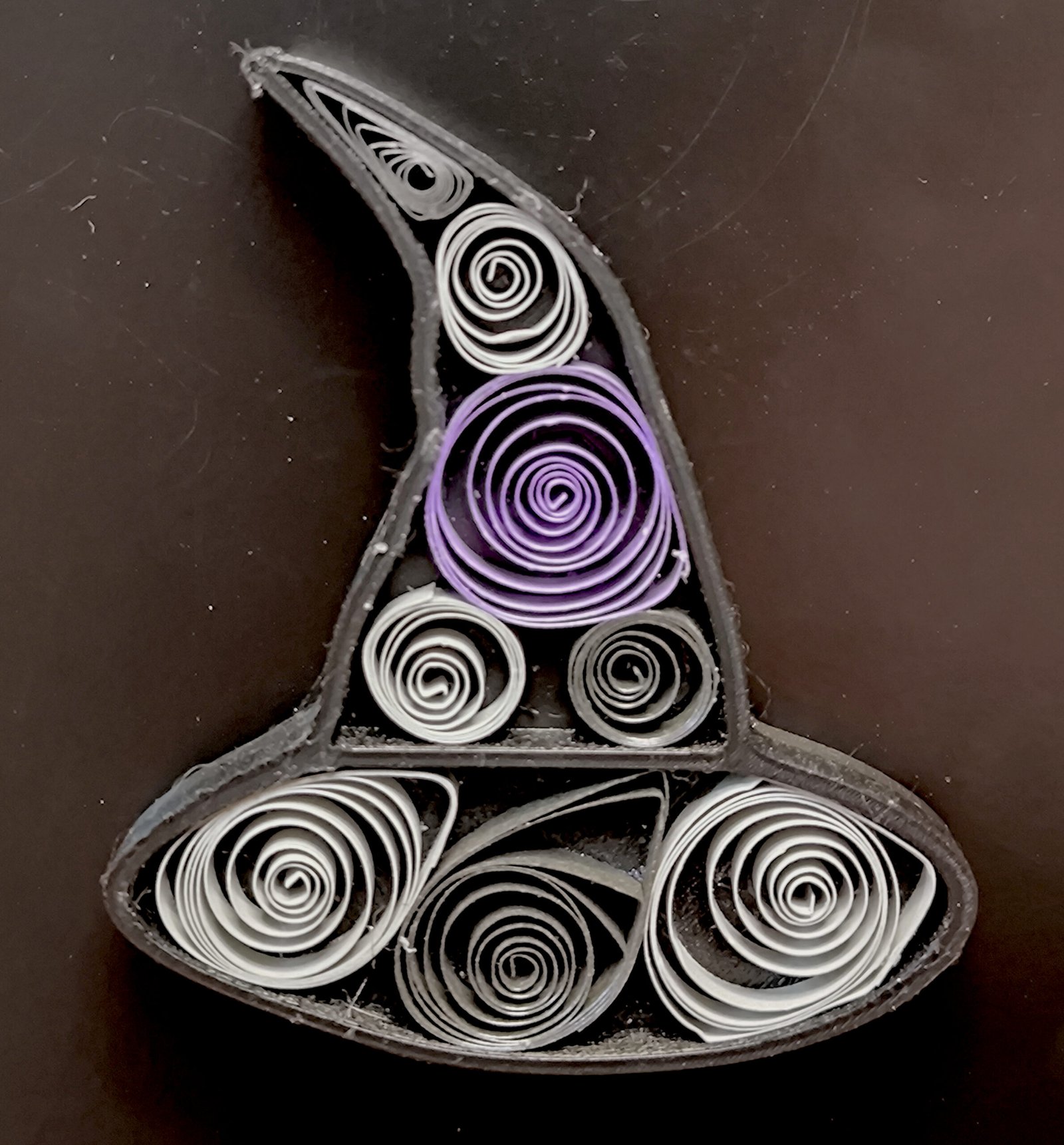 Magnet Quilling Chapeau de Sorcière 1