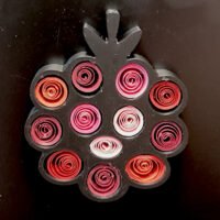 Magnet Quilling Framboise 1