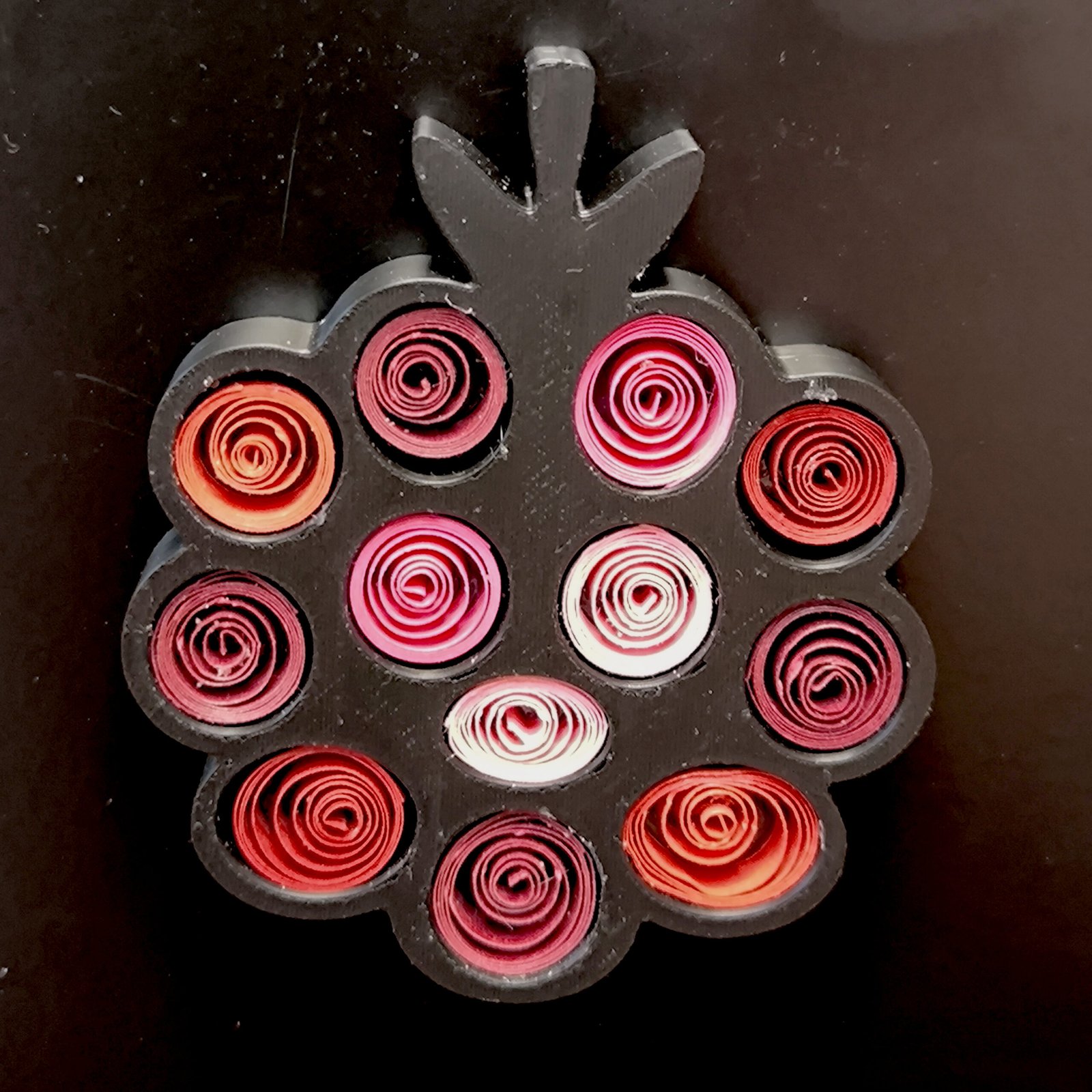 Magnet Quilling Framboise 1