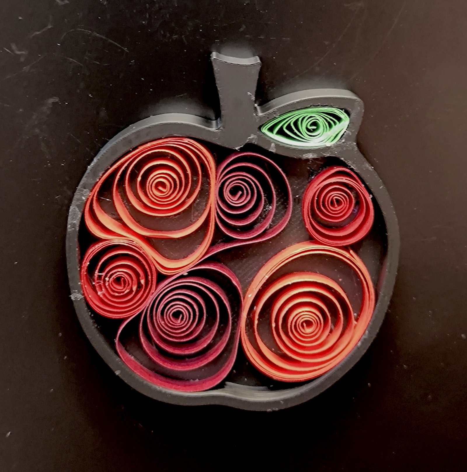 Magnet Quilling Pomme 1