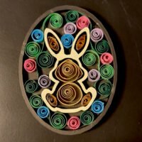 Magnet Quilling Lapin