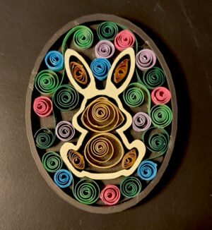 Magnet Quilling Lapin de Pâques