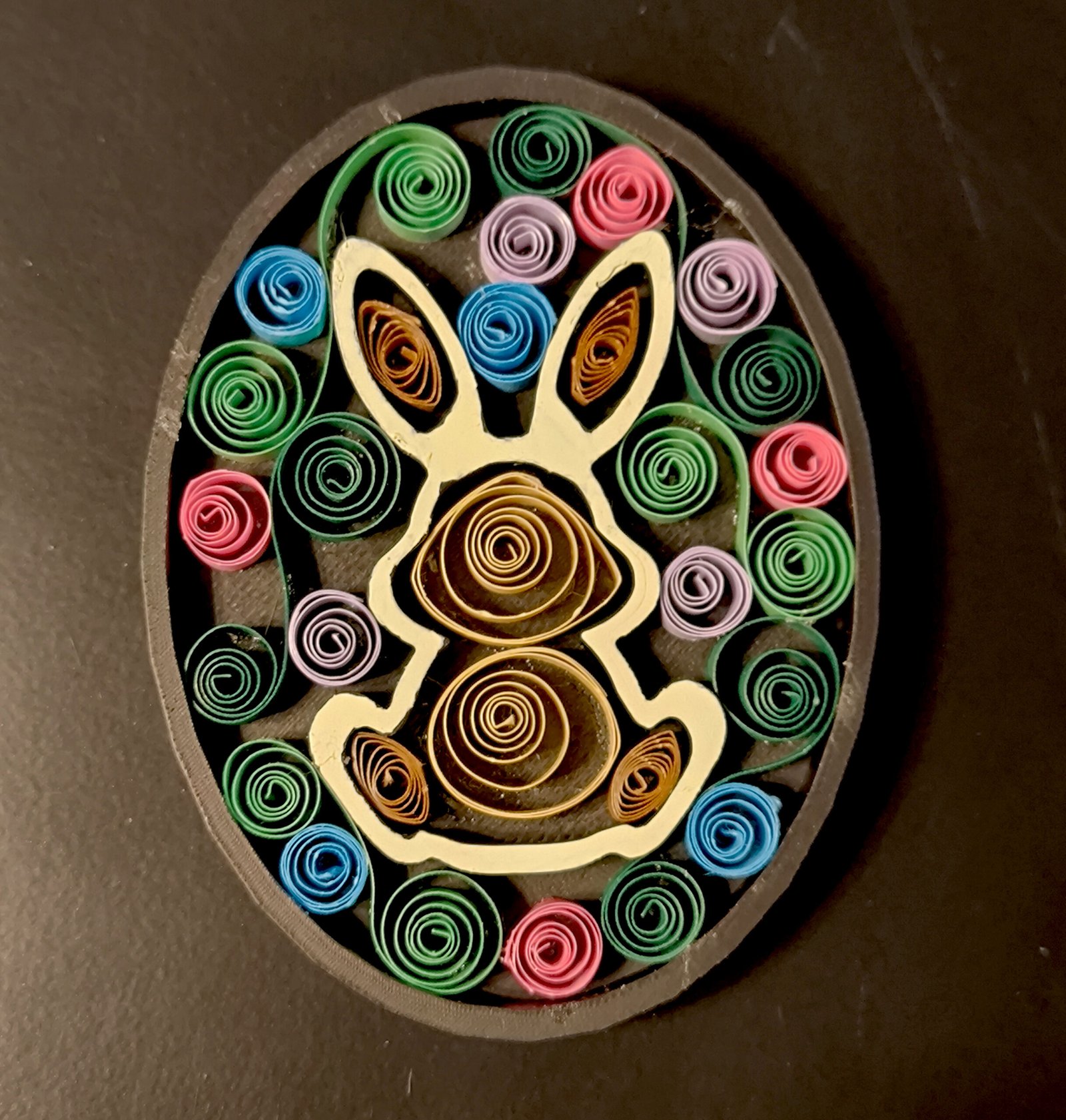 Magnet Quilling Lapin